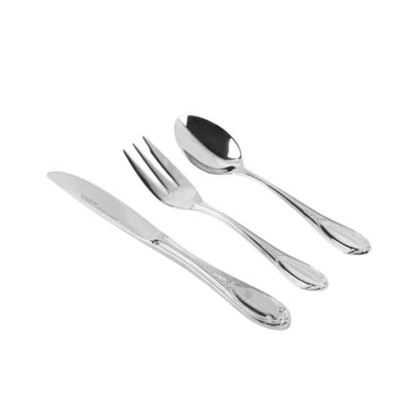 1-6.jpg Juego de Postre Glamour 7000 (18 piezas) Acero Inoxidable, 6 Cucharas, 6 Tenedores, 6 Cuchillos, Apto para Lavavajillas