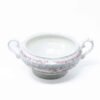 Sopera de ceramica inglesa, blanca y rosa marca churchill (3 l )