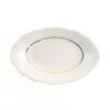 11_RHEIN_2-RABANERAS.jpg Fuentes para Guarnición Rabaneras Porcelana Blanca 23 cm, (2 Piezas) Rhein Borde Dorado, Ideales para Salsas, Ensaladas, Postres o como Rabaneras, Fácil Limpieza y Elegantes