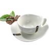 Ovum taza Cafe  o  TE  con Plato -Porcelana blanca premium