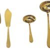 CRC Nuremberg 1210 Full Gold cubertería 70 piezas, acero inoxidable totalmente bañada en oro