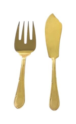 1210-gold-pescado.jpg CRC Nuremberg 1210 Full Gold juego de pescado 26 piezas, acero inoxidable completamente bañado en oro