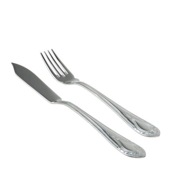 CRC Koln 1285 Deco juego de pescado 26 piezas, acero inoxidable