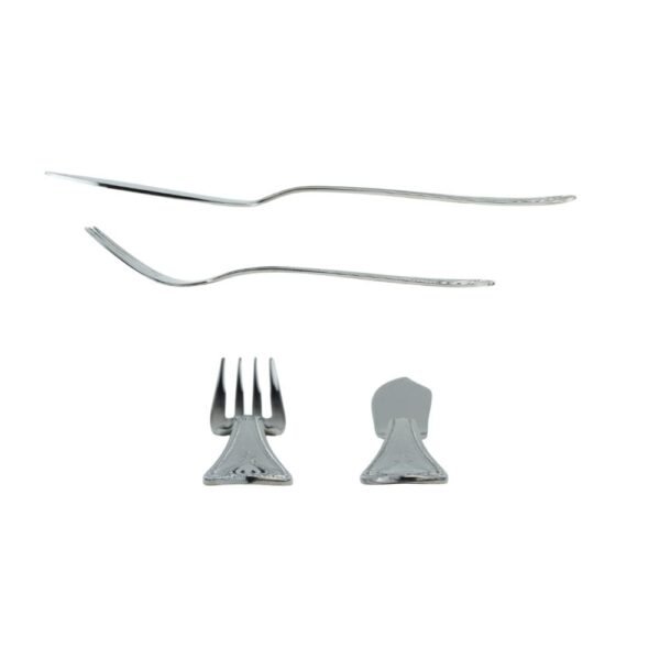 CRC Koln 1285 Deco juego de pescado 26 piezas, acero inoxidable