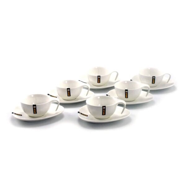 Ovum taza Cafe  o  TE  con Plato -Porcelana blanca premium