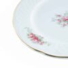 Juego de Platos de Postre de Porcelana (6 piezas) Bidasoa Irina con Motivos Florales y Filo de Oro, Piezas de Porcelana con un Acabado Fino y Decorativo
