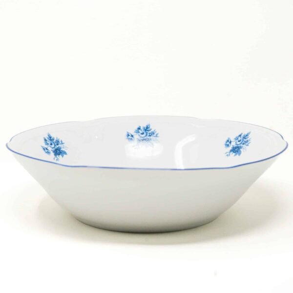 1_LUBECL_BLUE_ENSALADERA.jpg Ensaladera de Porcelana (1 Pieza)Lubeck Blue, Duradera y Aptas para Lavavajillas, Ideal para Ensaladas, Guarniciones y Aperitivos