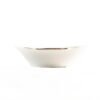 1_RHEIN_2-RABANERAS.jpg Fuentes para Guarnición Rabaneras Porcelana Blanca 23 cm, (2 Piezas) Rhein Borde Dorado, Ideales para Salsas, Ensaladas, Postres o como Rabaneras, Fácil Limpieza y Elegantes
