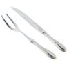 2-2-scaled-1.jpg Juego de Servir Carne y trinchar Glamour (2 Piezas) Cuchillo y Tenedor Trinchero, Acero Inoxidable con Detalles en Oro 23-24K, Apto para lavavajillas