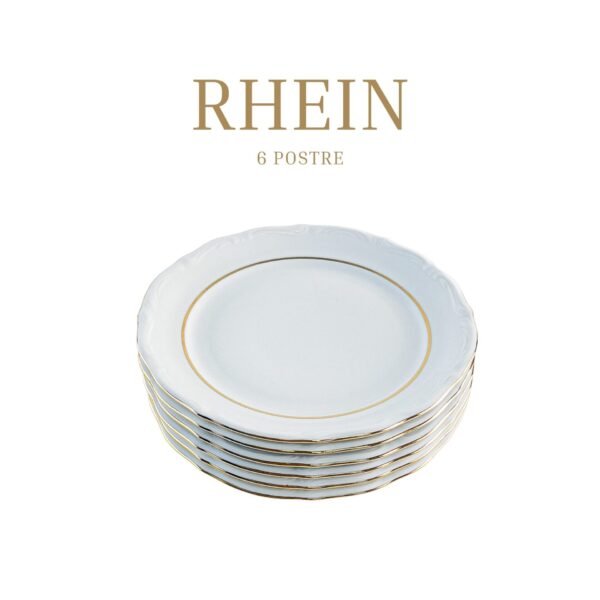 2-BANDEJAS-OVALES-3-1.jpg Juego de platos de postre de porcelana blanca (6 piezas) Rhein con filo de oro