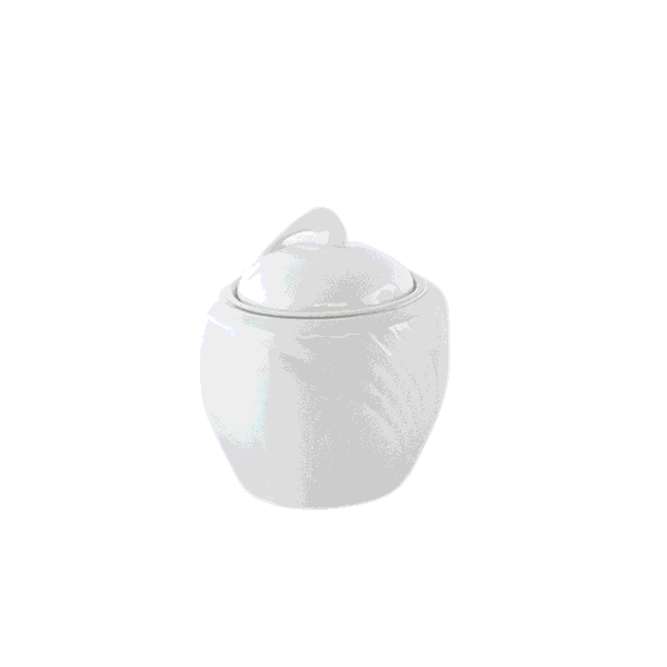 Juego Café o Té de porcelana blanca (27 piezas) Lubeck R con filo de oro, taza, plato, cafetera, azucarero y lechera