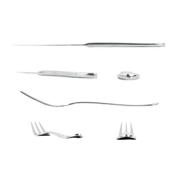 Glamour 7000  Cubiertos de Carne en Acero Inoxidable (12 Piezas) 6 Cuchillos + 6 Tenedores, Pulido Espejo, Apto para lavavajillas