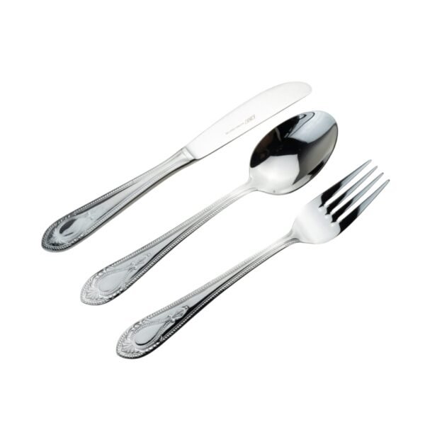 1285 ACERO  POSTRE  4X3  12 piezas  Cubertería de postre  o merienda koln (4X3) 4 tenedores , 4 cucharas  y 4 cuchillos de postre
