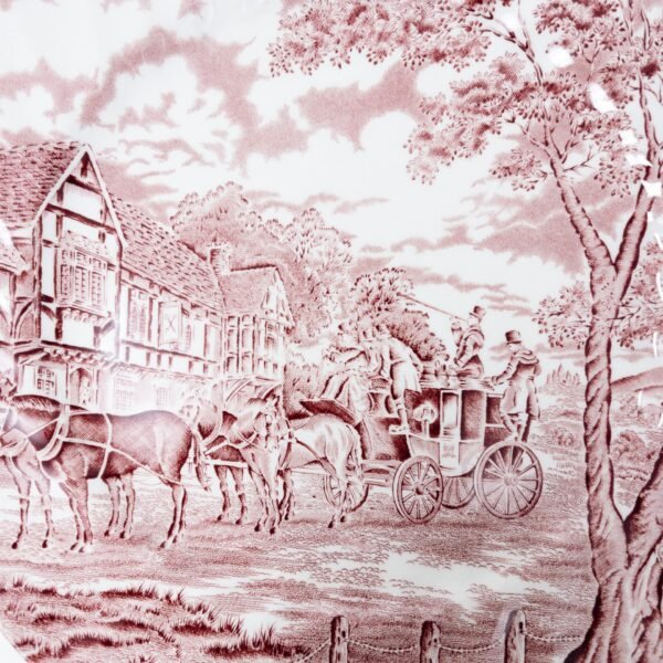 Juego de platos llanos de cerámica (6 piezas) Churchill Rosa