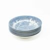 Juego de platos hondos ensalada  de cerámica (6 unidades) Churchill Azul
