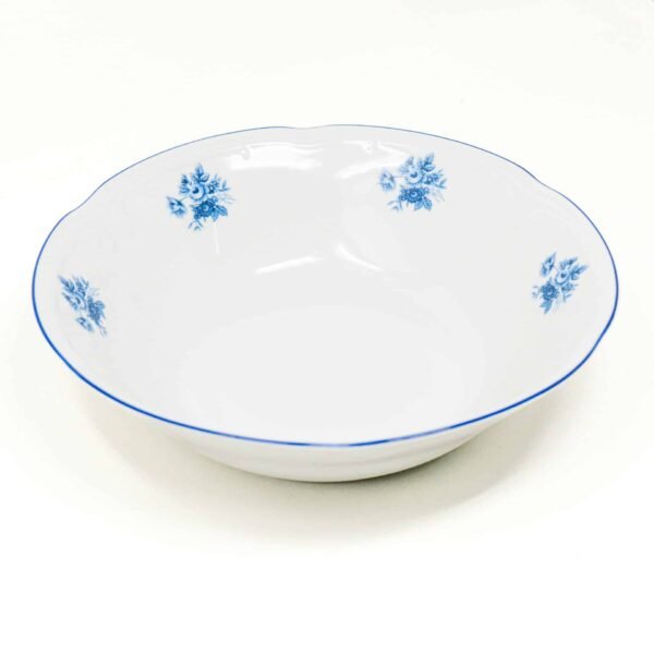 2_LUBECL_BLUE_ENSALADERA.jpg Ensaladera de Porcelana (1 Pieza)Lubeck Blue, Duradera y Aptas para Lavavajillas, Ideal para Ensaladas, Guarniciones y Aperitivos