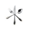 Cubiertos de Mesa Decorada en Dorado Glamour  7000  (18 Piezas) Acero Inoxidable