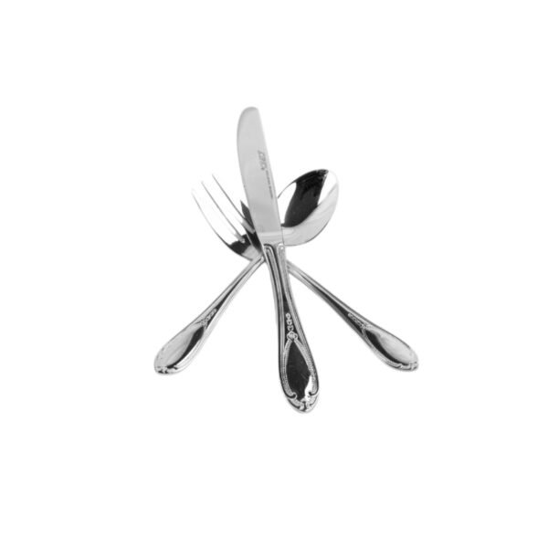 3-5-1.jpg Juego de Postre Glamour 7000 (18 piezas) Acero Inoxidable, 6 Cucharas, 6 Tenedores, 6 Cuchillos, Apto para Lavavajillas