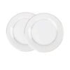 33cm.jpg Platos de presentación de porcelana blanca con filo de oro (2 piezas) Bremen