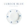 Juego de platos hondos de porcelana blanca (6 piezas) Lubeck Blue