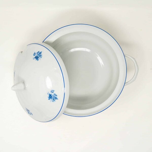 Sopera de porcelana blanca Lubeck  blue 2,5 l