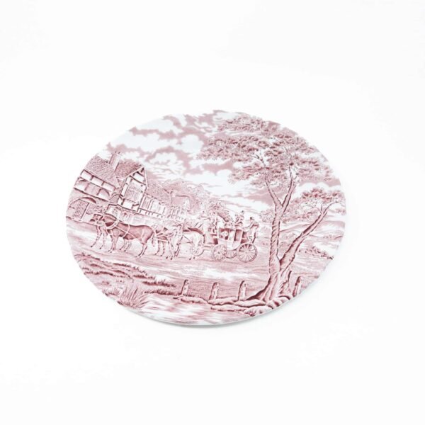 Juego de platos llanos de cerámica (6 piezas) Churchill Rosa