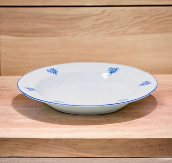 Juego de platos hondos de porcelana blanca (6 piezas) Lubeck Blue