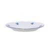 Juego de platos de postre de porcelana blanca (6 piezas) Lubeck Blue