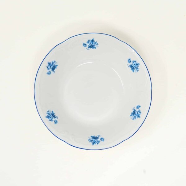 4_LUBECL_BLUE_ENSALADERA.jpg Ensaladera de Porcelana (1 Pieza)Lubeck Blue, Duradera y Aptas para Lavavajillas, Ideal para Ensaladas, Guarniciones y Aperitivos
