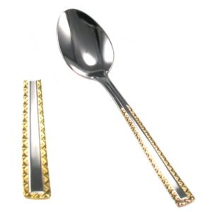 5.jpg cucharillas de café expreso mocca CRC Berlin 4520 (12 piezas) acero inoxidable 18/10 decorado en oro