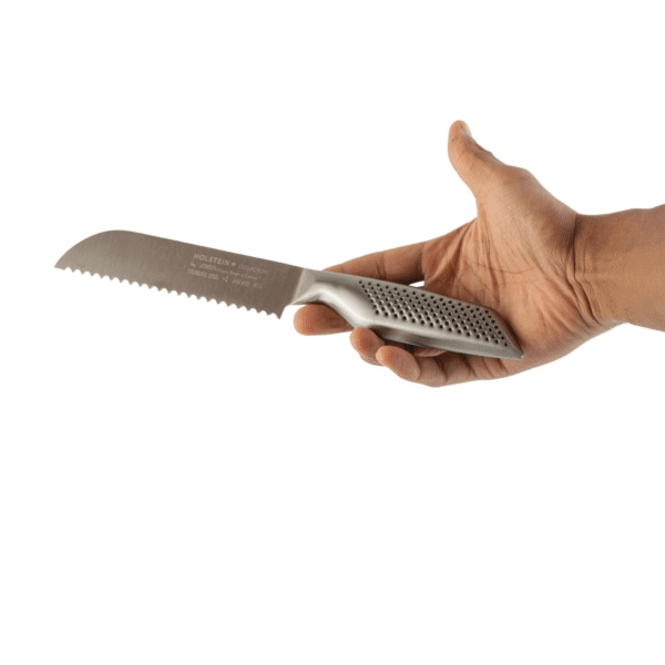 Juego de cuchillos de cocina monoblock en acero inoxidable (5 piezas) Holstein, 5 cuchillos de cocina profesionales (19 cm, 20 cm, 25 cm, 33 cm y 39,5 cm)