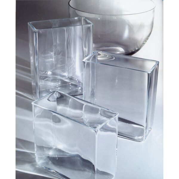 Florero de cristal hidropónico de 180 mm (1 pieza) Nimes, hecho a mano