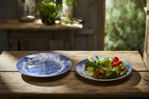 Juego de platos hondos ensalada  de cerámica (6 unidades) Churchill Azul