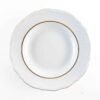5RHEIN_6_HONDOS.jpg Juego Platos Hondos de Porcelana Blanca (6 piezas)Rhein con Borde Dorado – Vajilla de filo de oro para Sopas cremas. Celebraciones y regalos