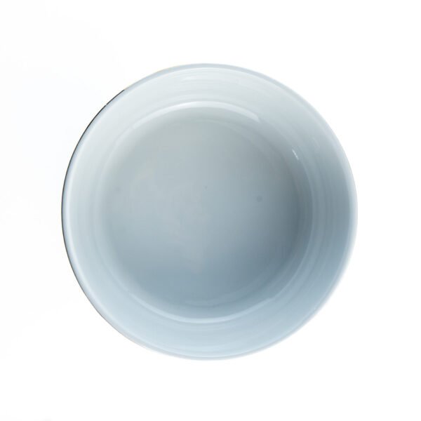 Ensaladera de Porcelana (1 pieza) Bidasoa Irina, Ensaladera Blanca con Filo Dorado y Decoración Floral, Vajilla Elegante para Servir Ensaladas, Banquetes y Regalo