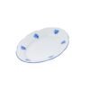 Juego de platos de postre de porcelana blanca (6 piezas) Lubeck Blue