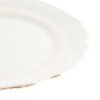 Fuente de Porcelana Blanca (1 Pieza) Rhein Plato presentación de 32 cm con Borde de Oro – Ideal para Postres, Tartas, Sushi o como Base para Ensaladera – Diseño de Lujo