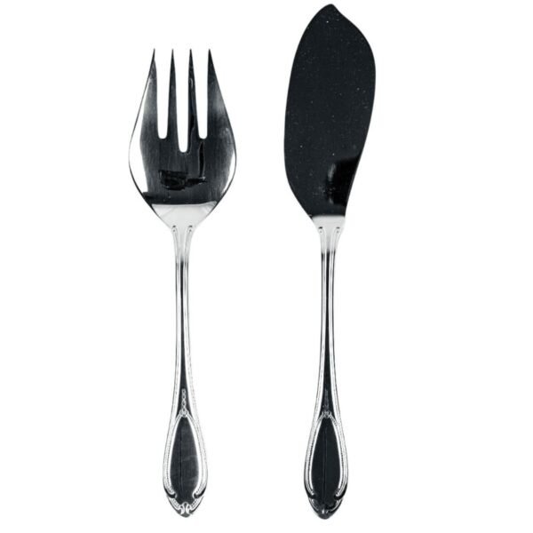 7-1.jpg Glamour 7000 Juego de Servir Pescado en Acero Inoxidable (2 Piezas) Cuchillo, Tenedor, Pulido Espejo, Apto para lavavajillas