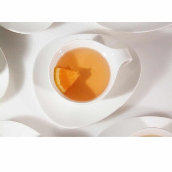 Ovum taza Cafe  o  TE  con Plato -Porcelana blanca premium