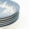Juego de platos hondos ensalada  de cerámica (6 unidades) Churchill Azul