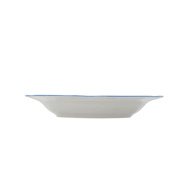 Juego de platos hondos de porcelana blanca (6 piezas) Lubeck Blue