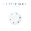 Juego de platos de postre de porcelana blanca (6 piezas) Lubeck Blue