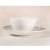 Ovum taza Cafe  o  TE  con Plato -Porcelana blanca premium