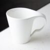 Taza mug de porcelana blanca (1 pieza) Ovum, 400 ml