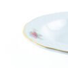 Juego de Platos Hondos de Porcelana Blanca (6 piezas) Bidasoa Irina, Motivos Florales con Filo de Oro, Elegante para Cenas, Excelente como Regalo