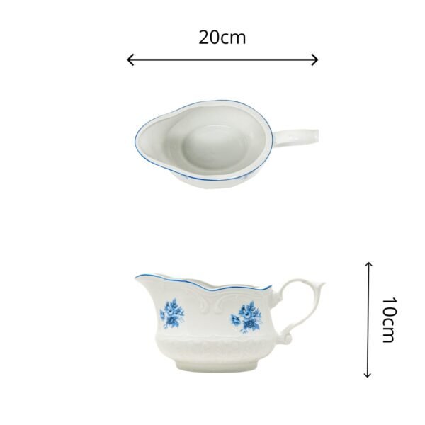 Salsera de porcelana blanca Lubeck Blue