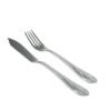 Koln 1285 – Cubertería de Pescado en Acero Inoxidable (12 Piezas) 6 Cuchillos y 6 Tenedores, Pulido Espejo