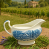 Salsera de Loza Azul Churchill – Cerámica Inglesa Clásica, Elegante y Duradera – Ideal para Salsas, Aderezos y Gravies