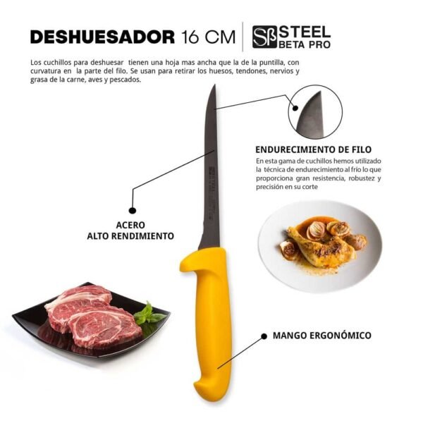 Cuchillo-carnicero-profesional-16cm-steel-beta-pro-5.jpg Cuchillo Deshuesador Profesional 16 cm – Steel Beta Pro