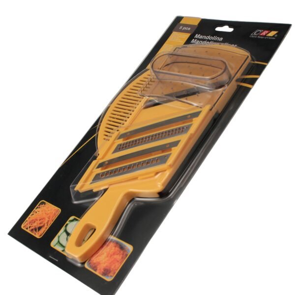 FONDO-PARA-REDUCIR-REFLEJO-PARA-CAMBIO-DE-FONDOS-MESAS-1-3.jpg CRC Rallador Mandolina Circus, 3 cuchillas intercambiables de acero inoxidable con lámina escurridora y protector de mano, 28 x 14 cm, amarillo